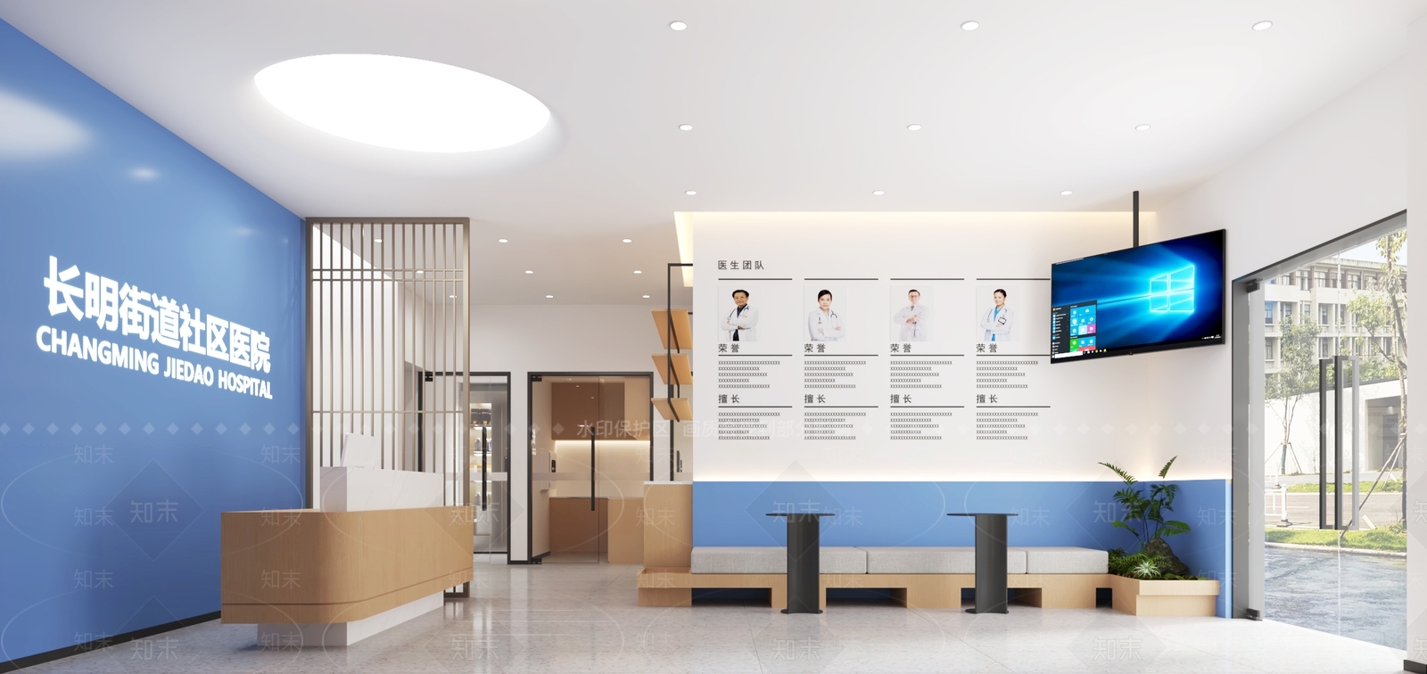 现代医院3D模型下载【ID:1185418796】