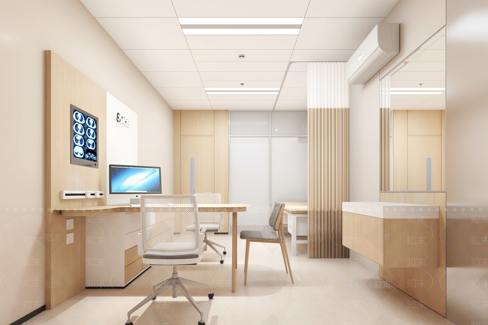 现代新中式医院3D模型下载【ID:1185419199】