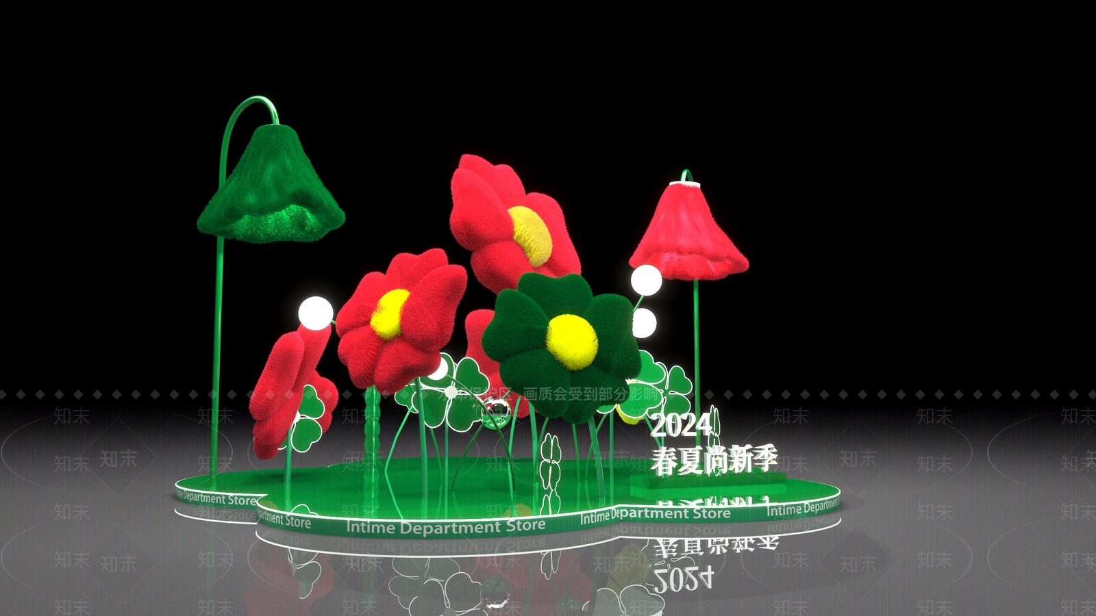 现代美陈3D模型下载【ID:1185419357】