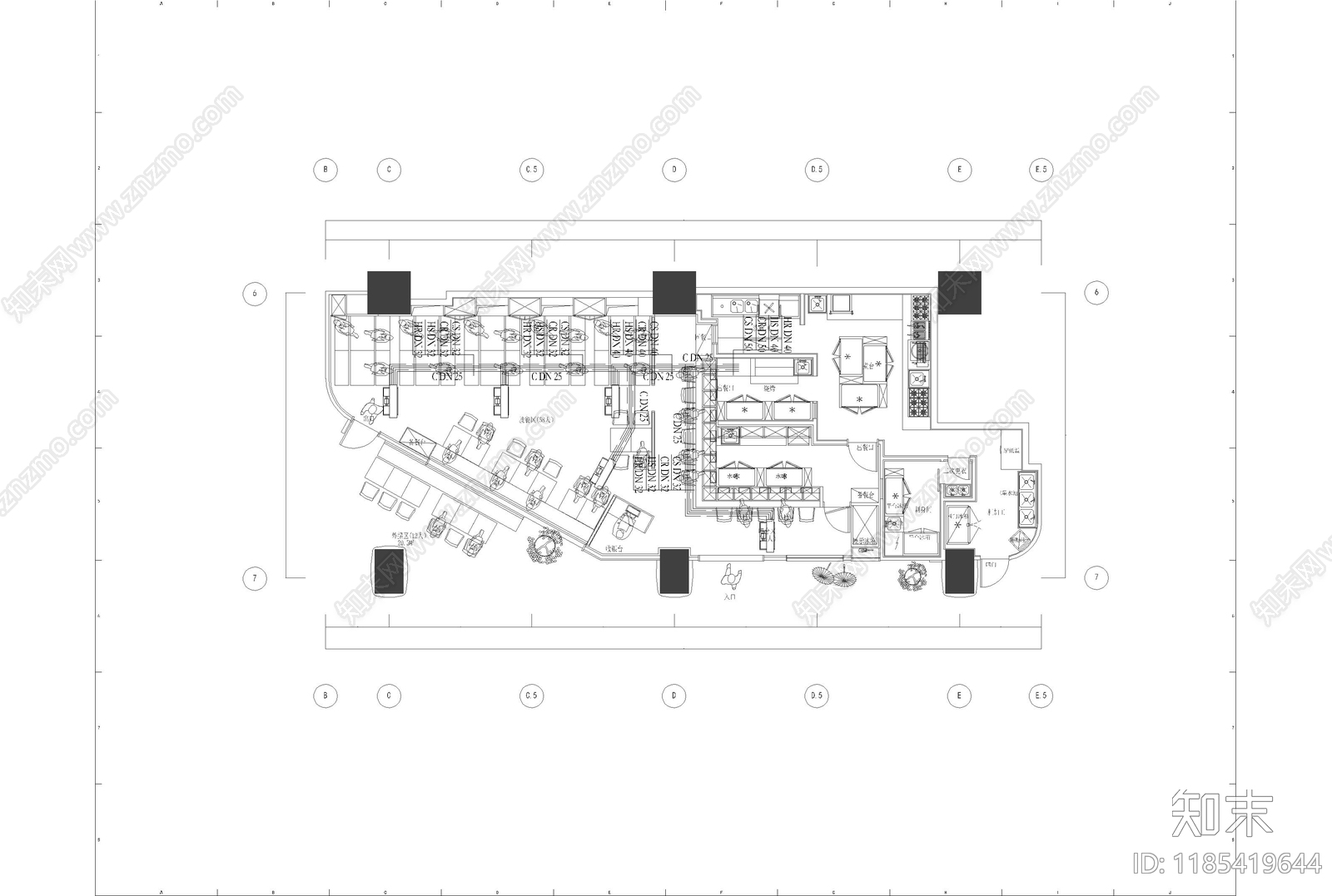 暖通图施工图下载【ID:1185419644】