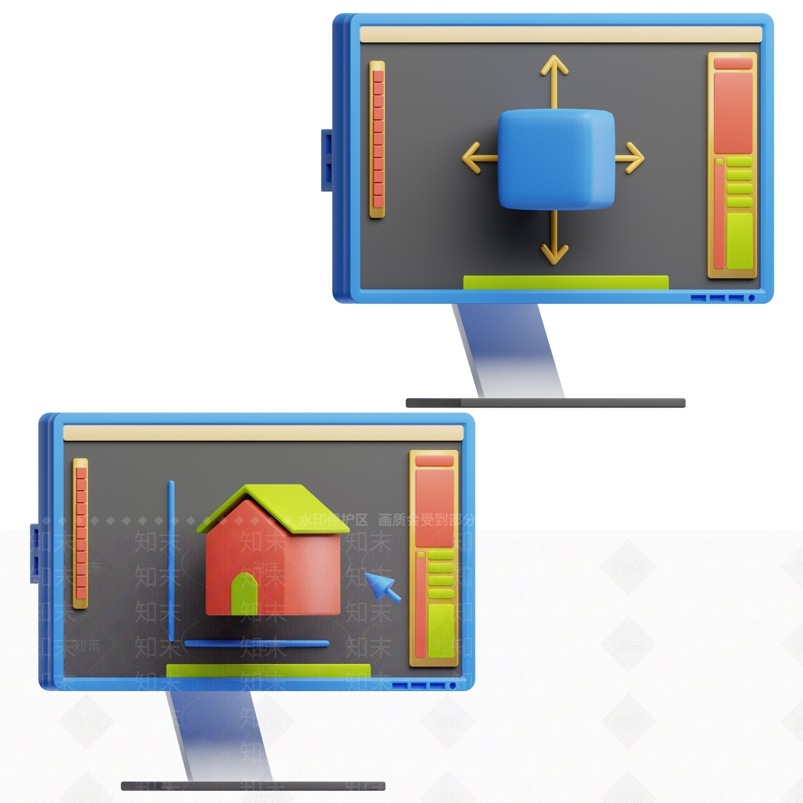 电脑3D模型下载【ID:1185422743】
