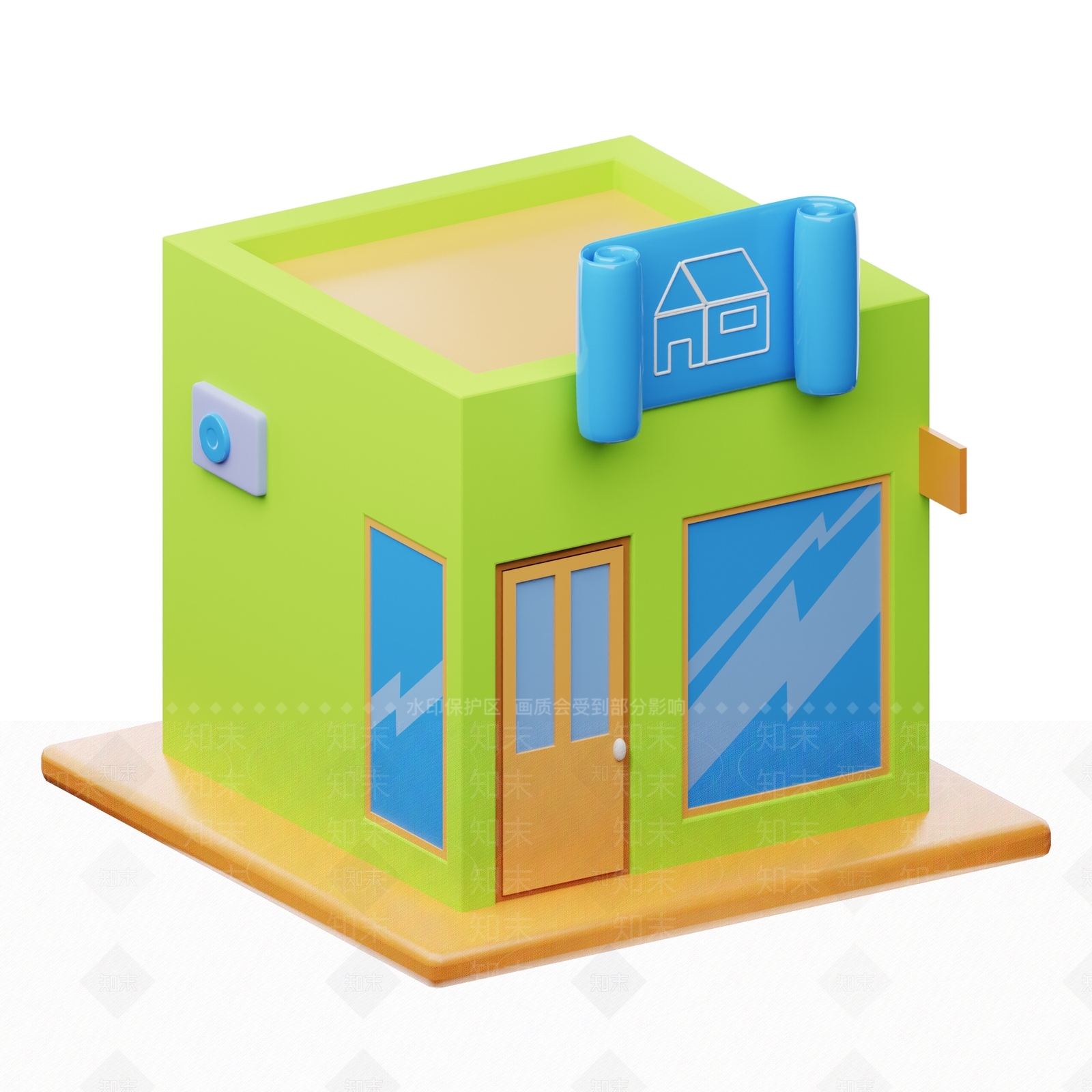 现代艺术风格建筑3D模型下载【ID:1185422809】
