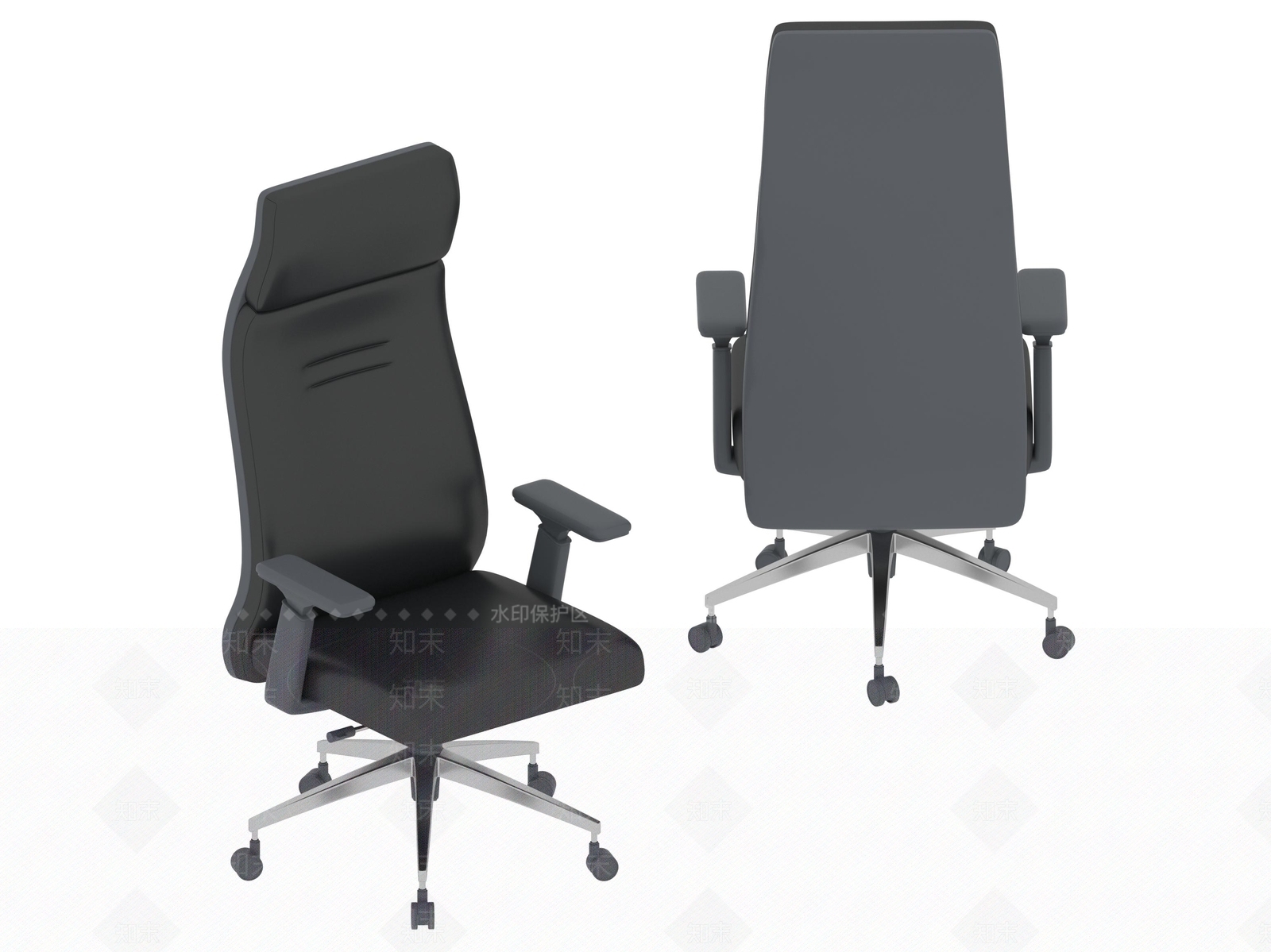 现代办公椅3D模型下载【ID:1185424962】