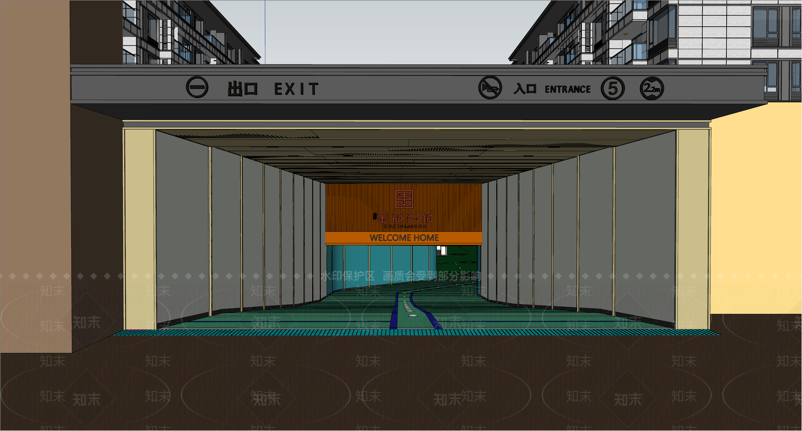 现代其他公共空间SU模型下载【ID:1185428694】