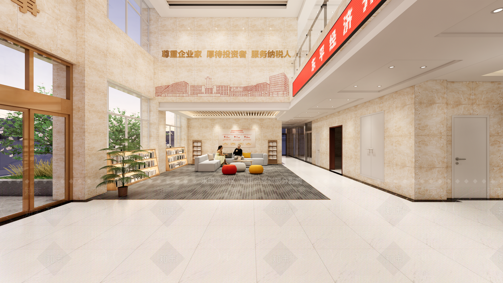 现代党建展厅SU模型下载【ID:1185432313】