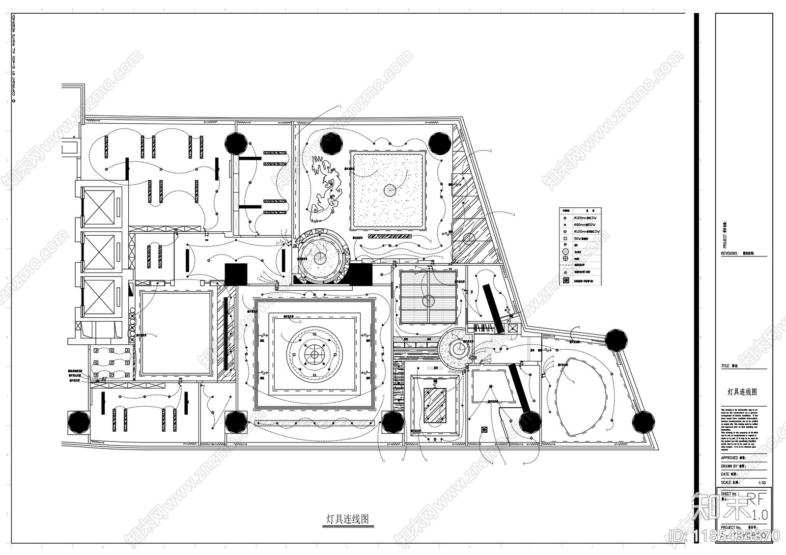 现代整体办公空间cad施工图下载【ID:1185433870】