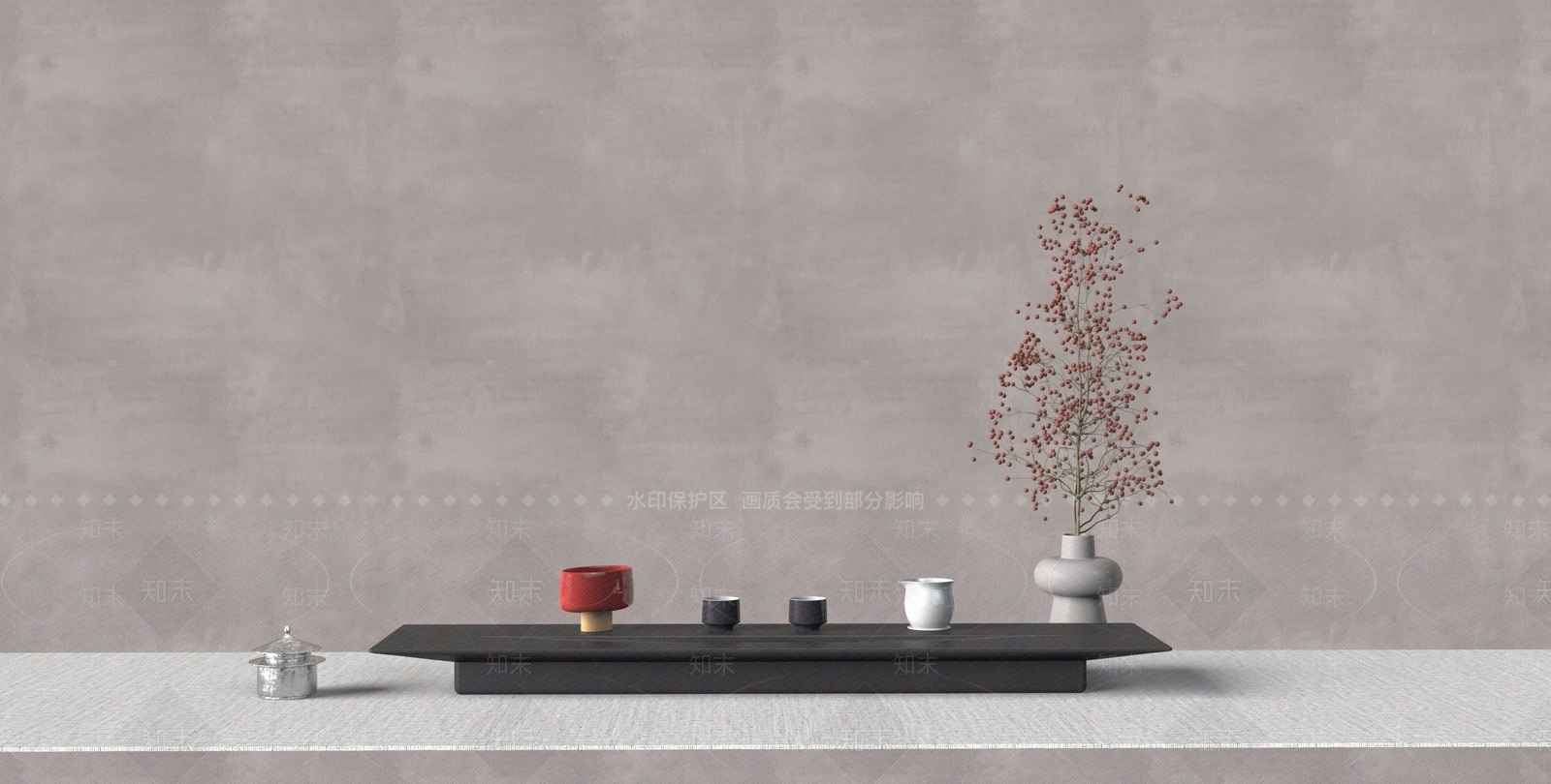 茶具3D模型下载【ID:1185435414】