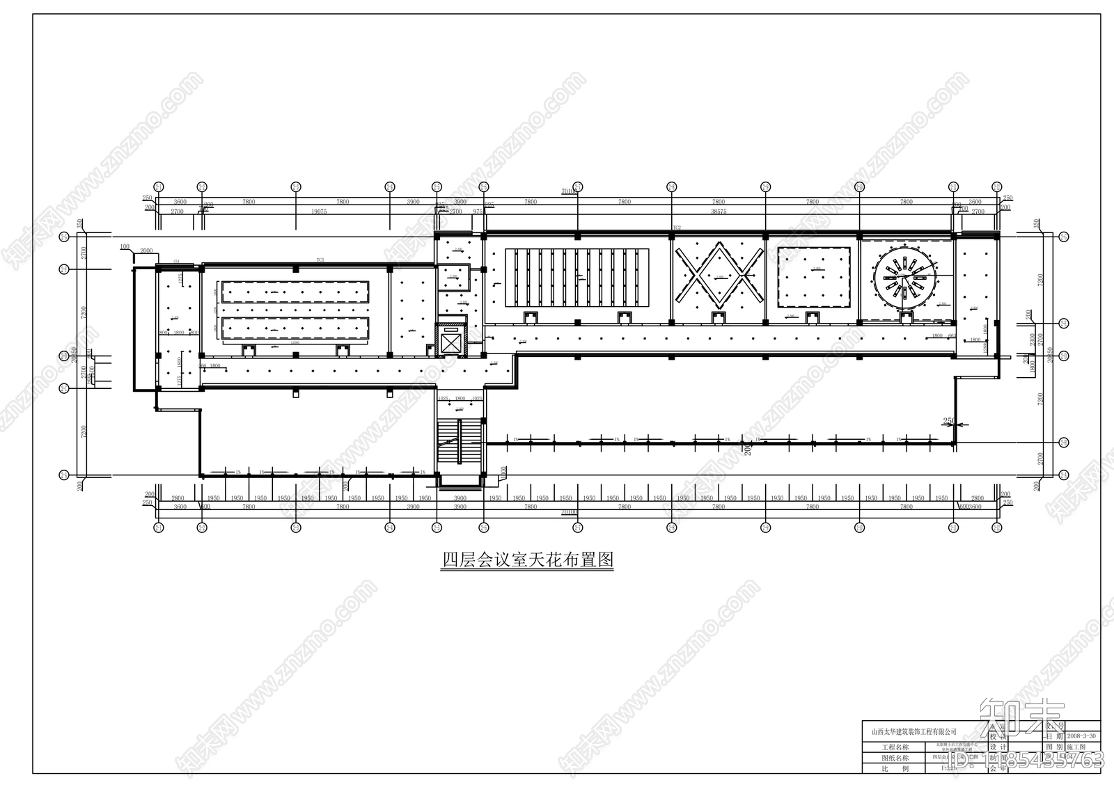 现代整体办公空间cad施工图下载【ID:1185435763】