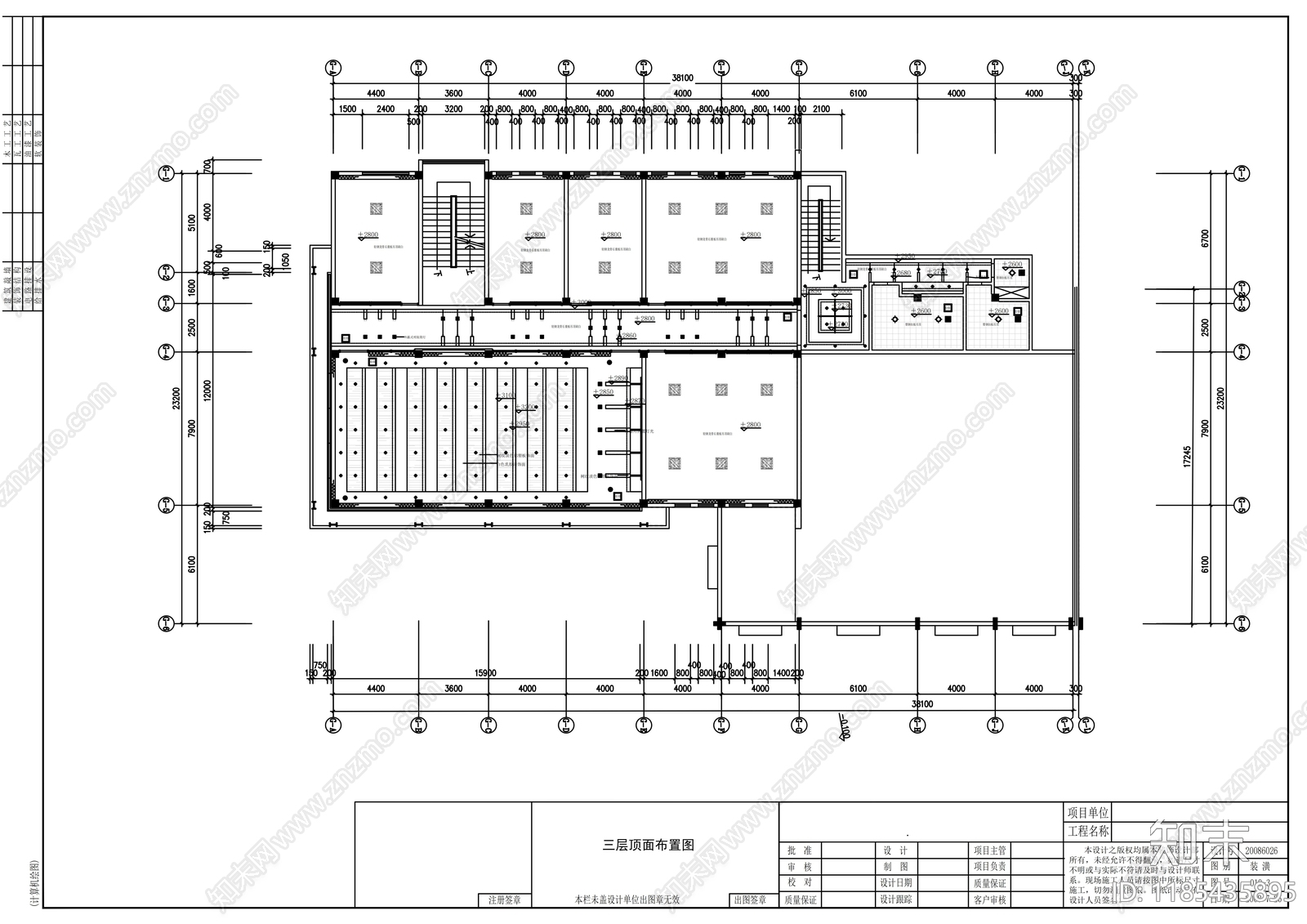 现代整体办公空间cad施工图下载【ID:1185435895】