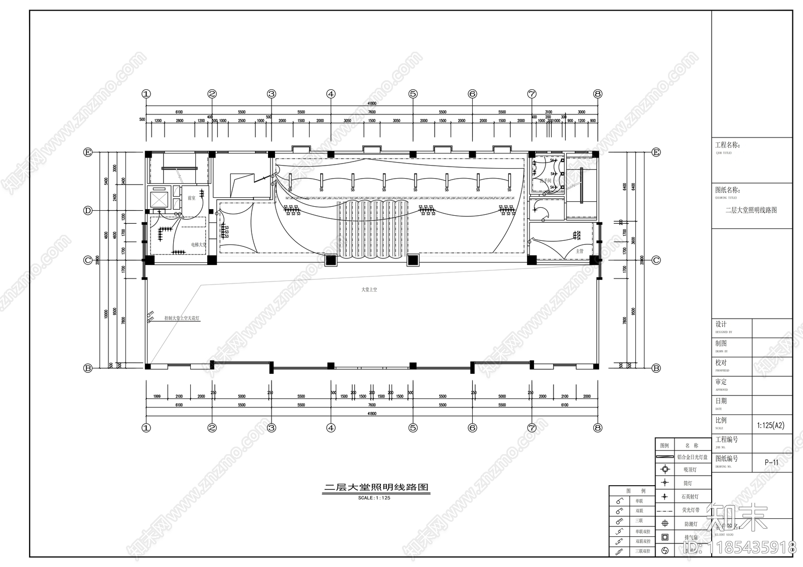 现代整体办公空间cad施工图下载【ID:1185435918】
