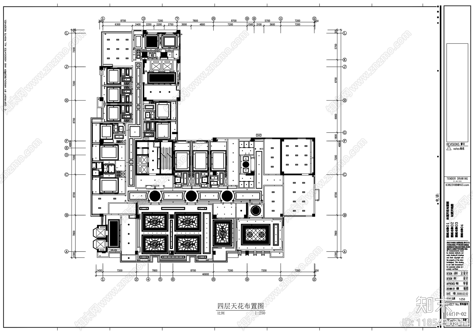 现代整体办公空间cad施工图下载【ID:1185436244】