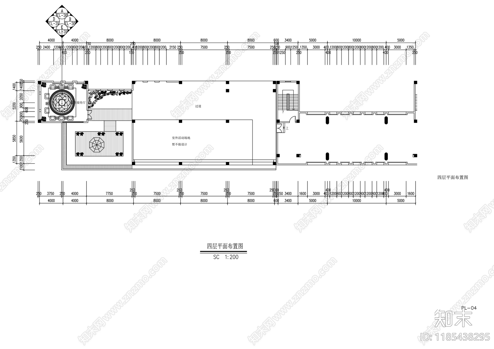 现代整体办公空间cad施工图下载【ID:1185438295】