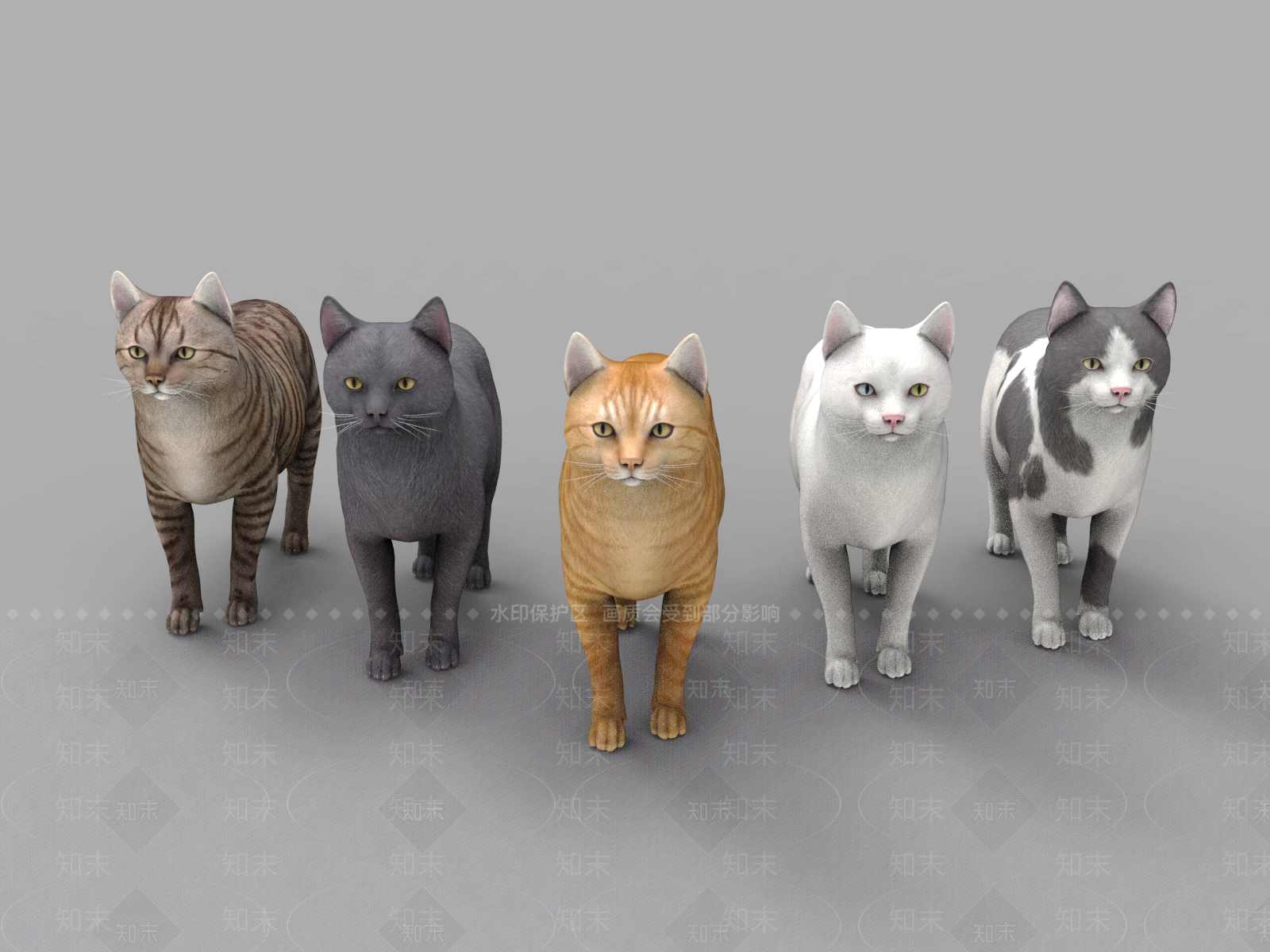 爬行类动物3D模型下载【ID:1185440082】