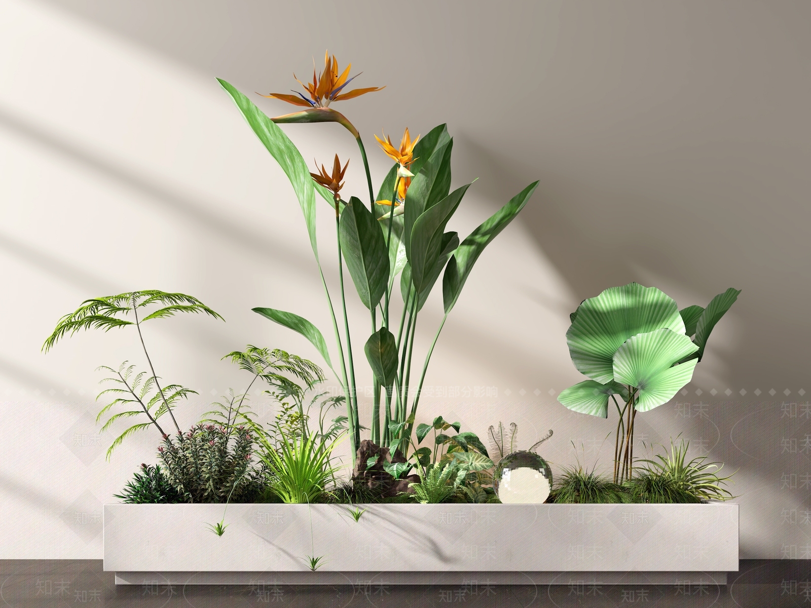 植物组合SU模型下载【ID:1185444478】