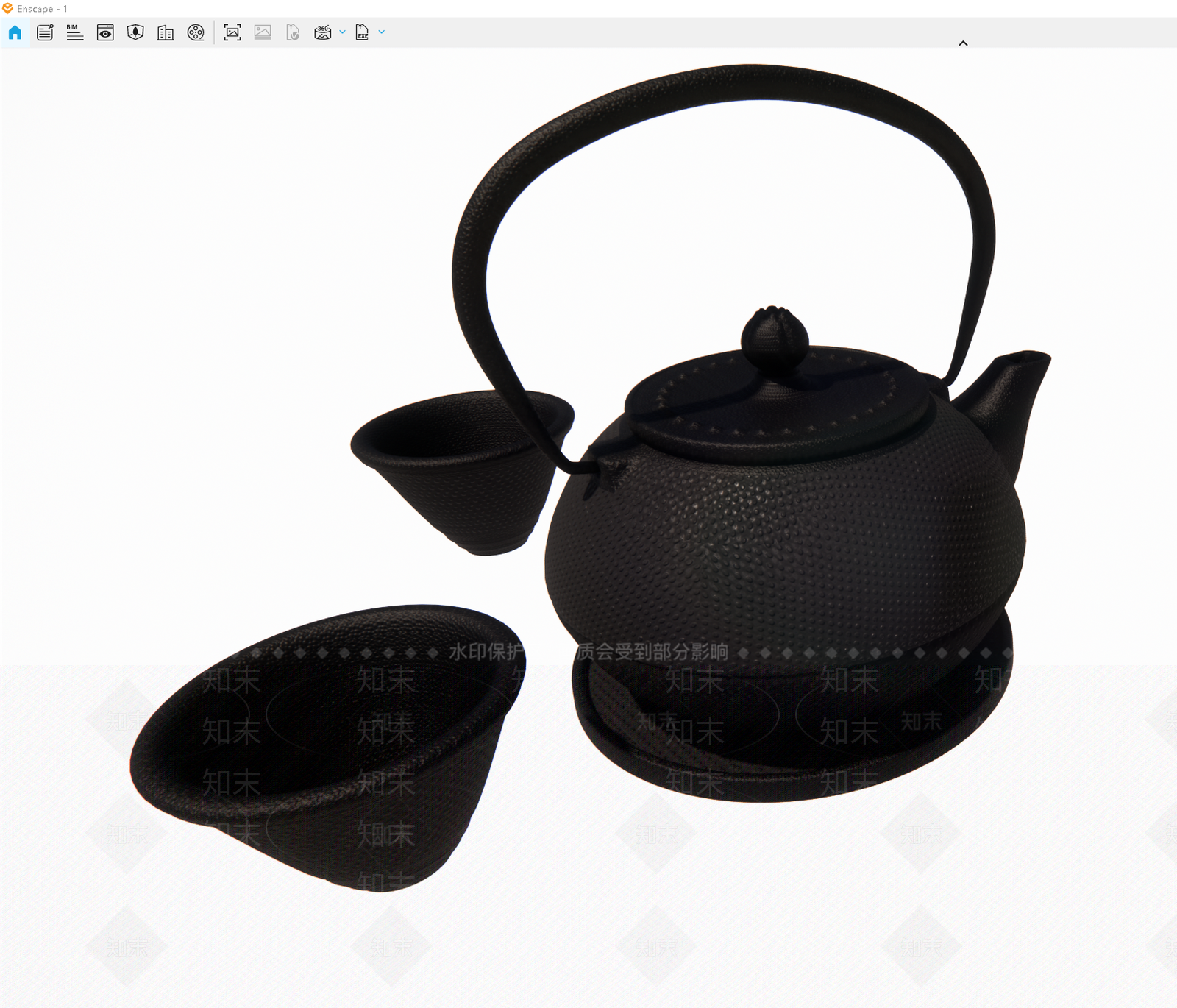 茶具SU模型下载【ID:1185449047】