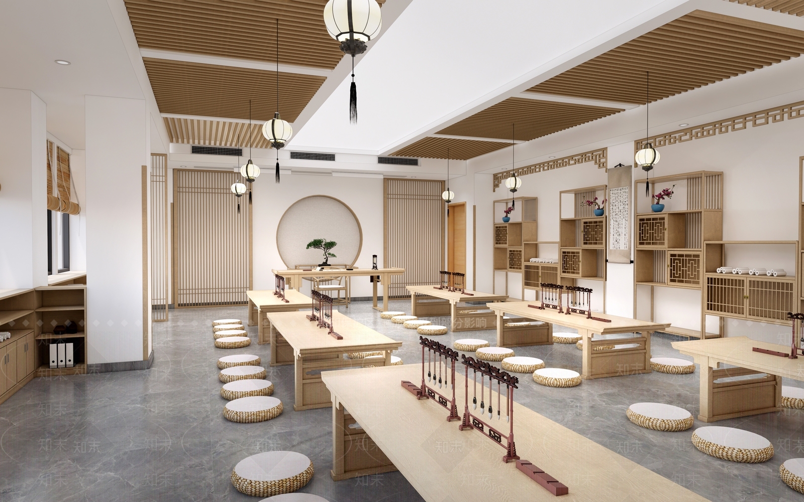 现代教室SU模型下载【ID:1185450065】
