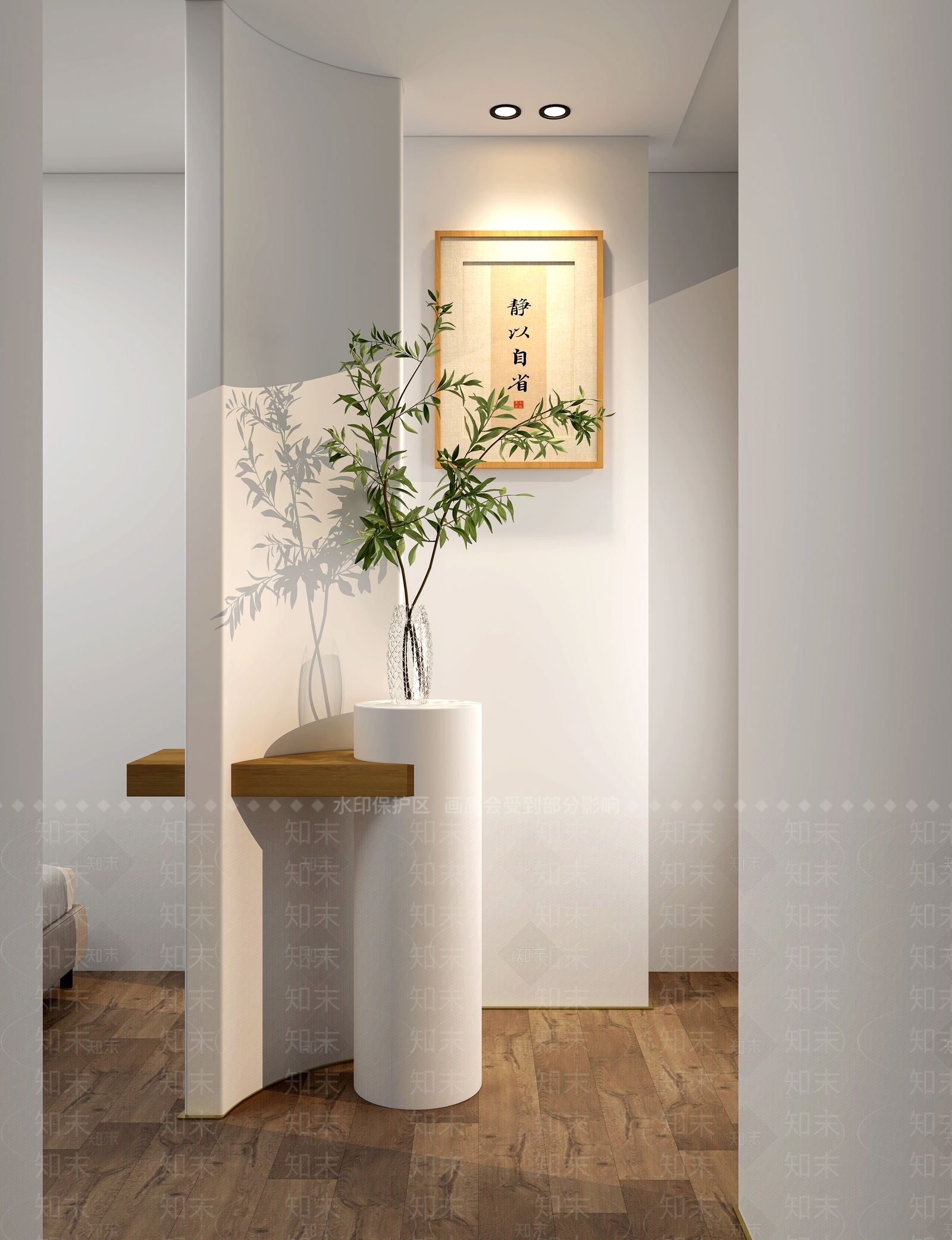 现代室内景观3D模型下载【ID:1185454098】