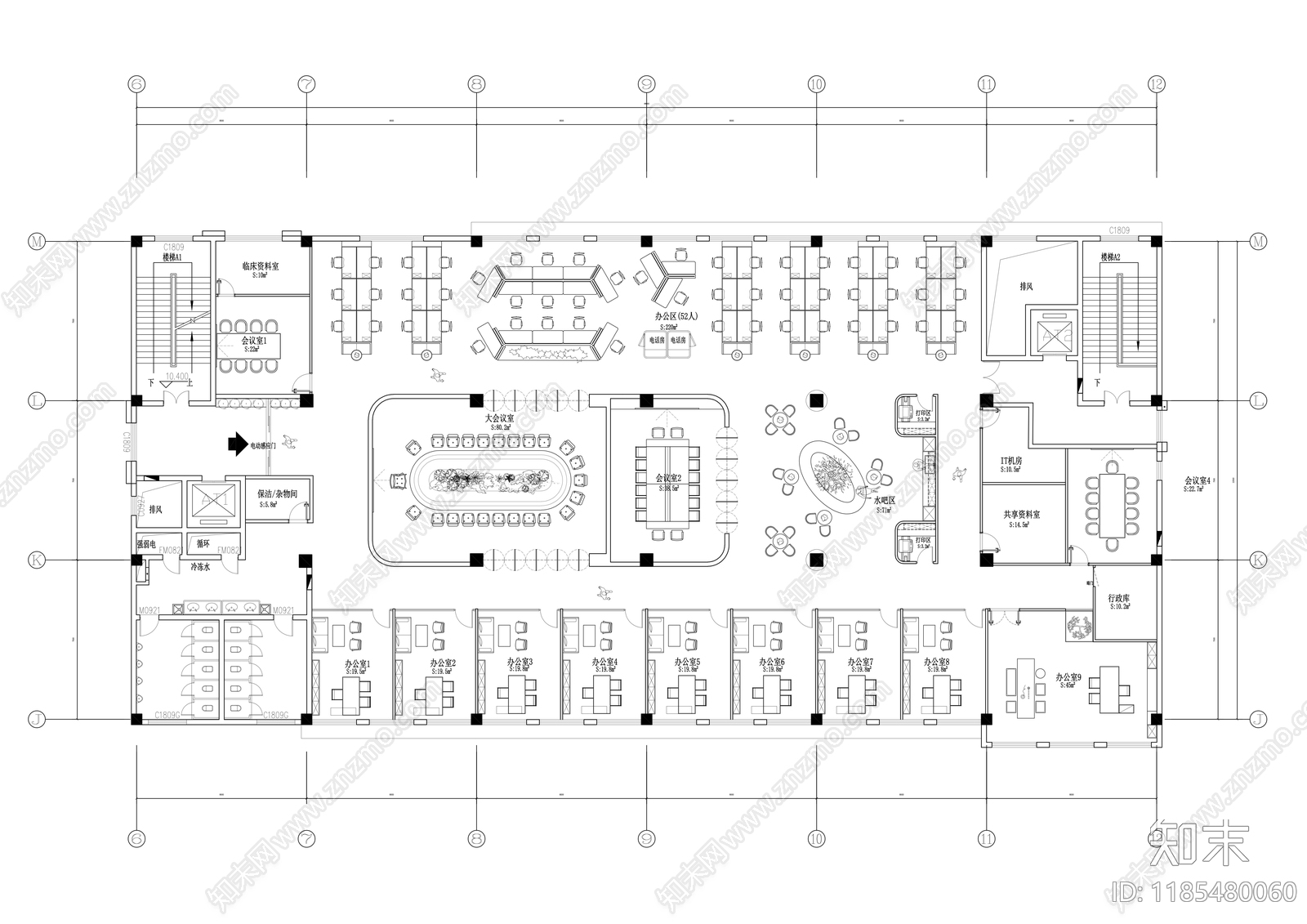 工装平面图施工图下载【ID:1185480060】
