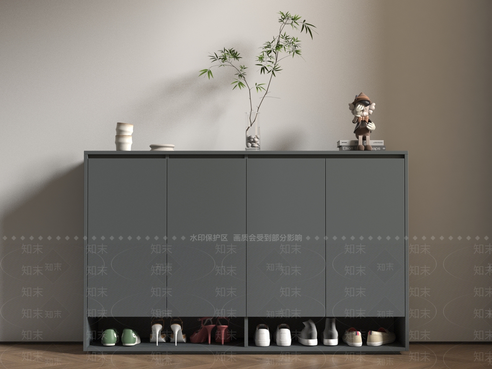 鞋柜3D模型下载【ID:1185486237】