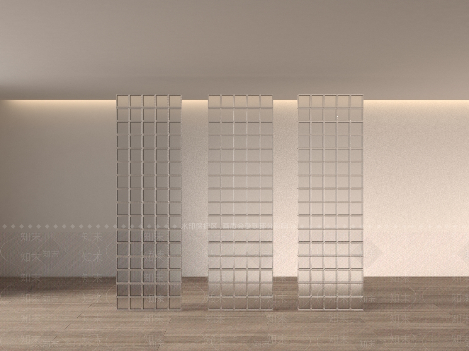 现代屏风SU模型下载【ID:1185488431】