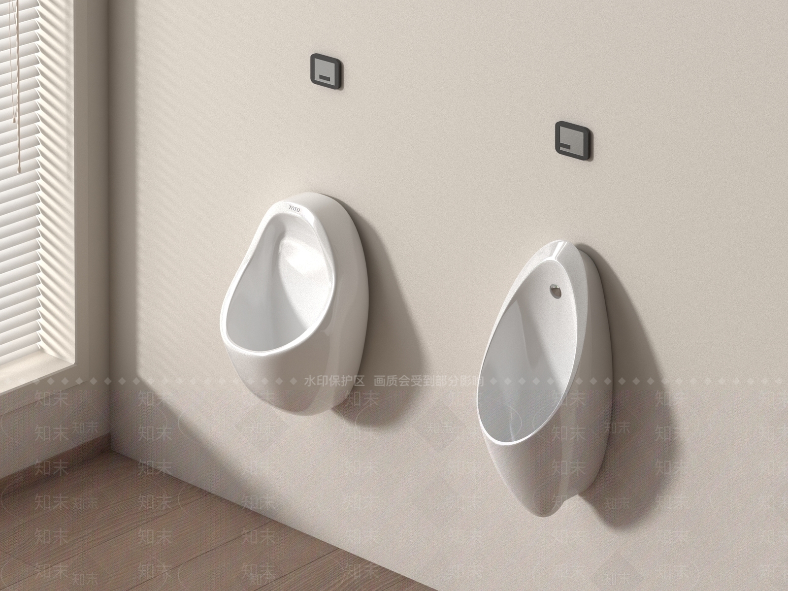 小便斗SU模型下载【ID:1185490241】