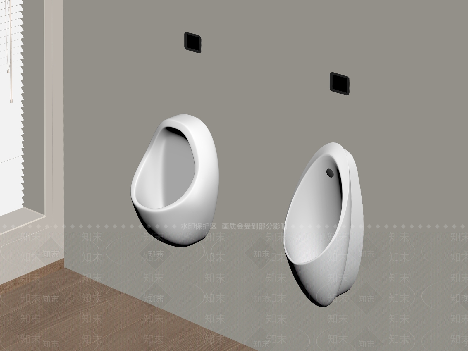 小便斗SU模型下载【ID:1185490241】