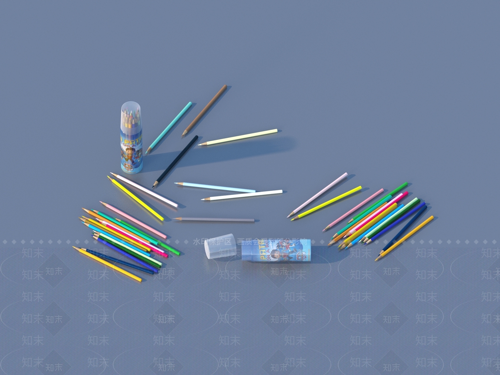 办公用品3D模型下载【ID:1185493934】