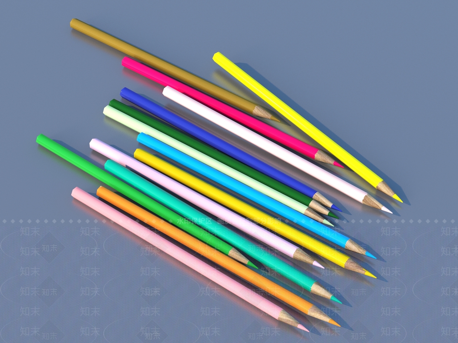 办公用品3D模型下载【ID:1185493934】