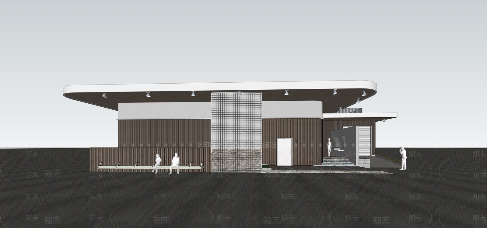 现代小公建SU模型下载【ID:1185494767】