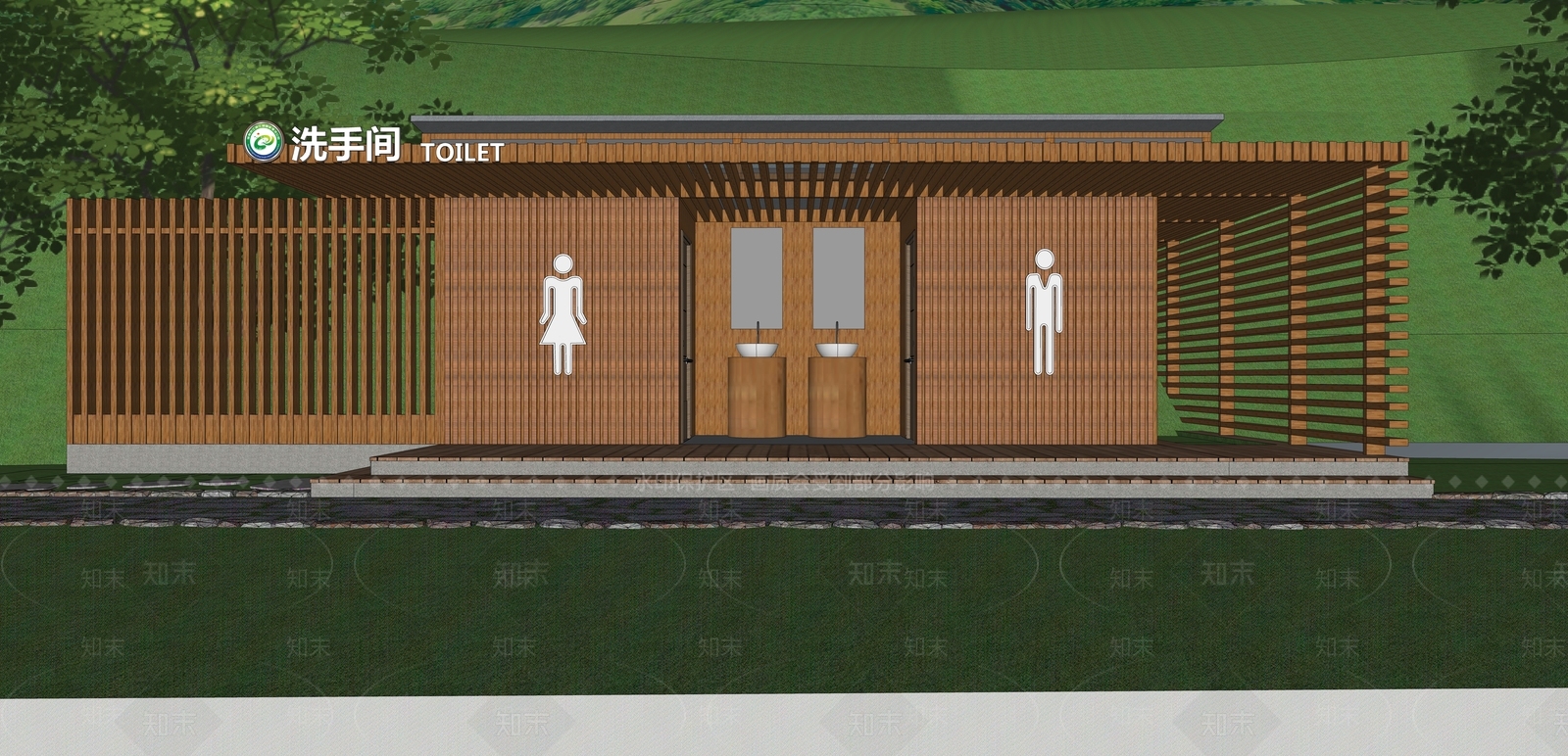 现代小公建SU模型下载【ID:1185495791】