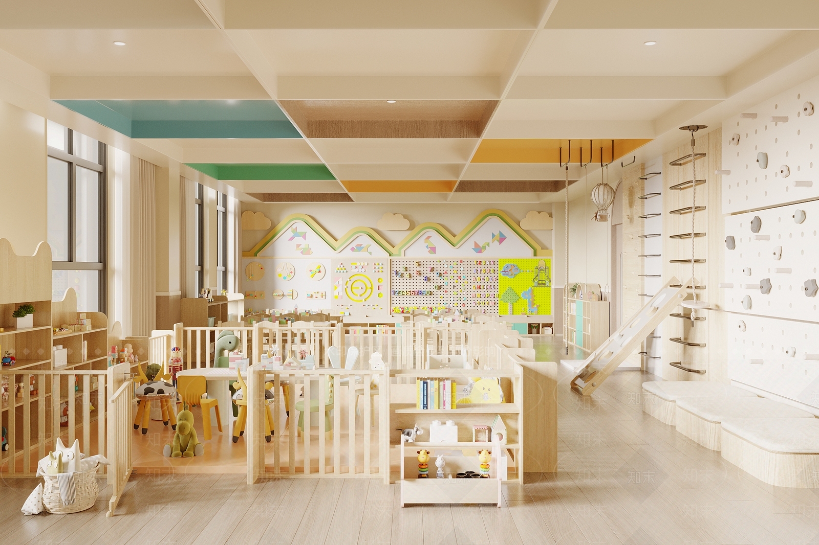 现代儿童娱乐室3D模型下载【ID:1185497134】