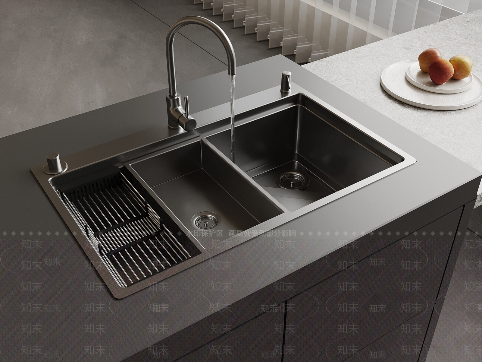 现代水槽SU模型下载【ID:1185499563】
