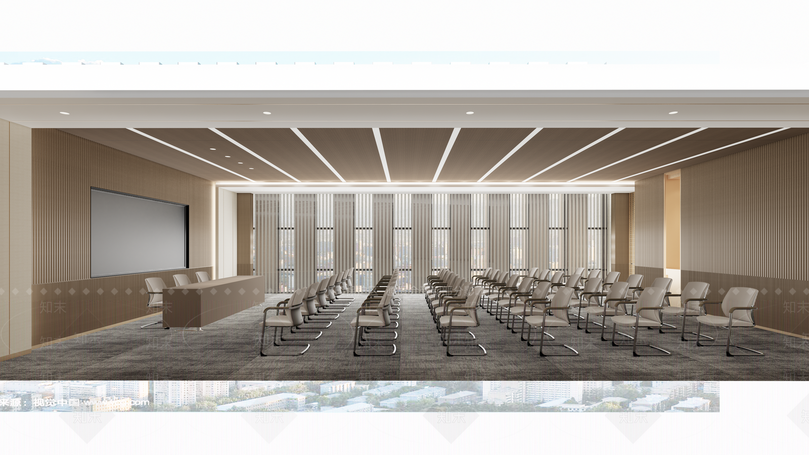 现代新中式其他酒店空间SU模型下载【ID:1185504117】