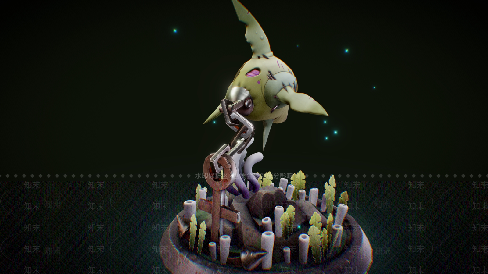 水生类动物3D模型下载【ID:1185504075】