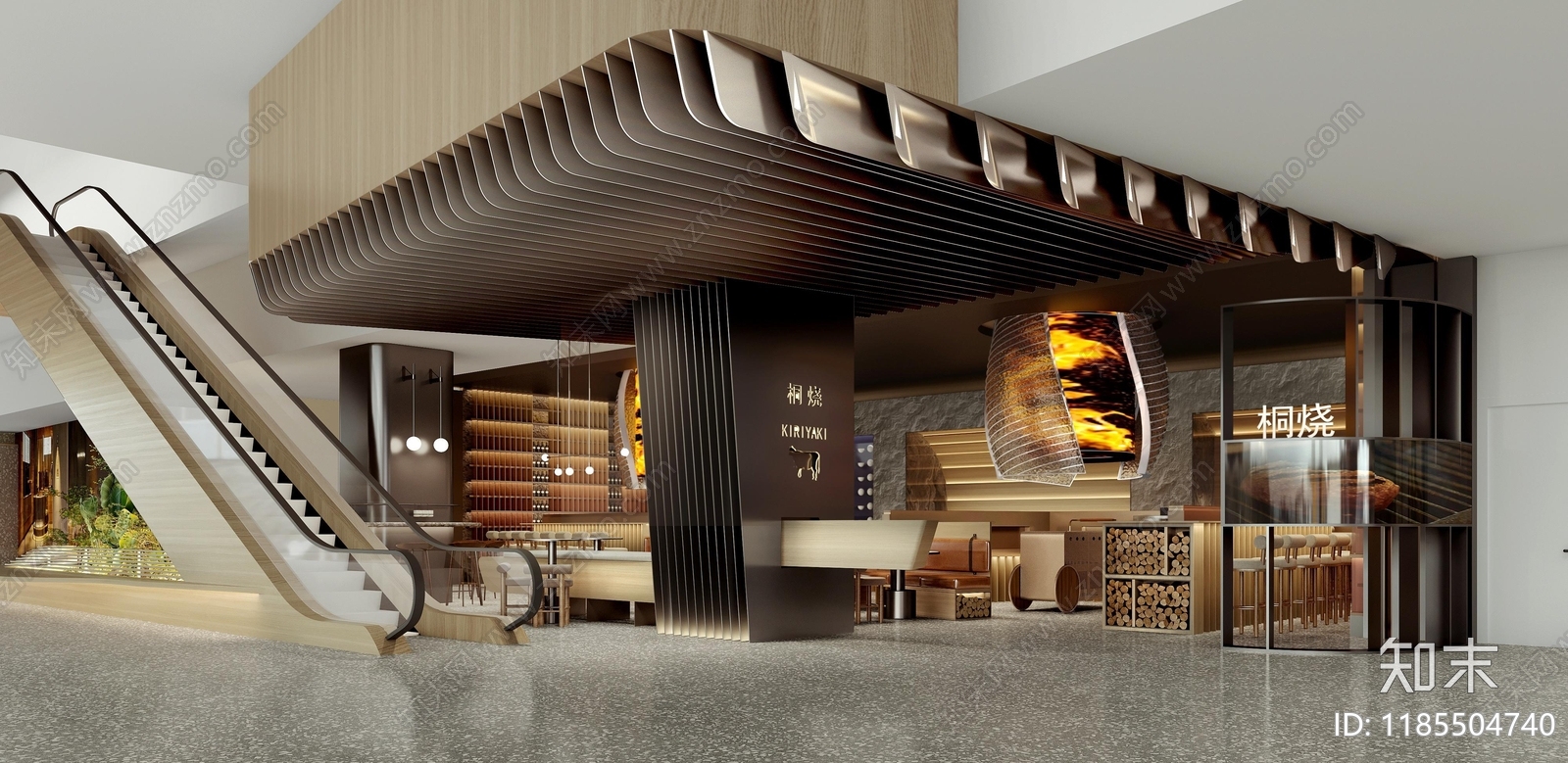 现代其他餐饮空间cad施工图下载【ID:1185504740】