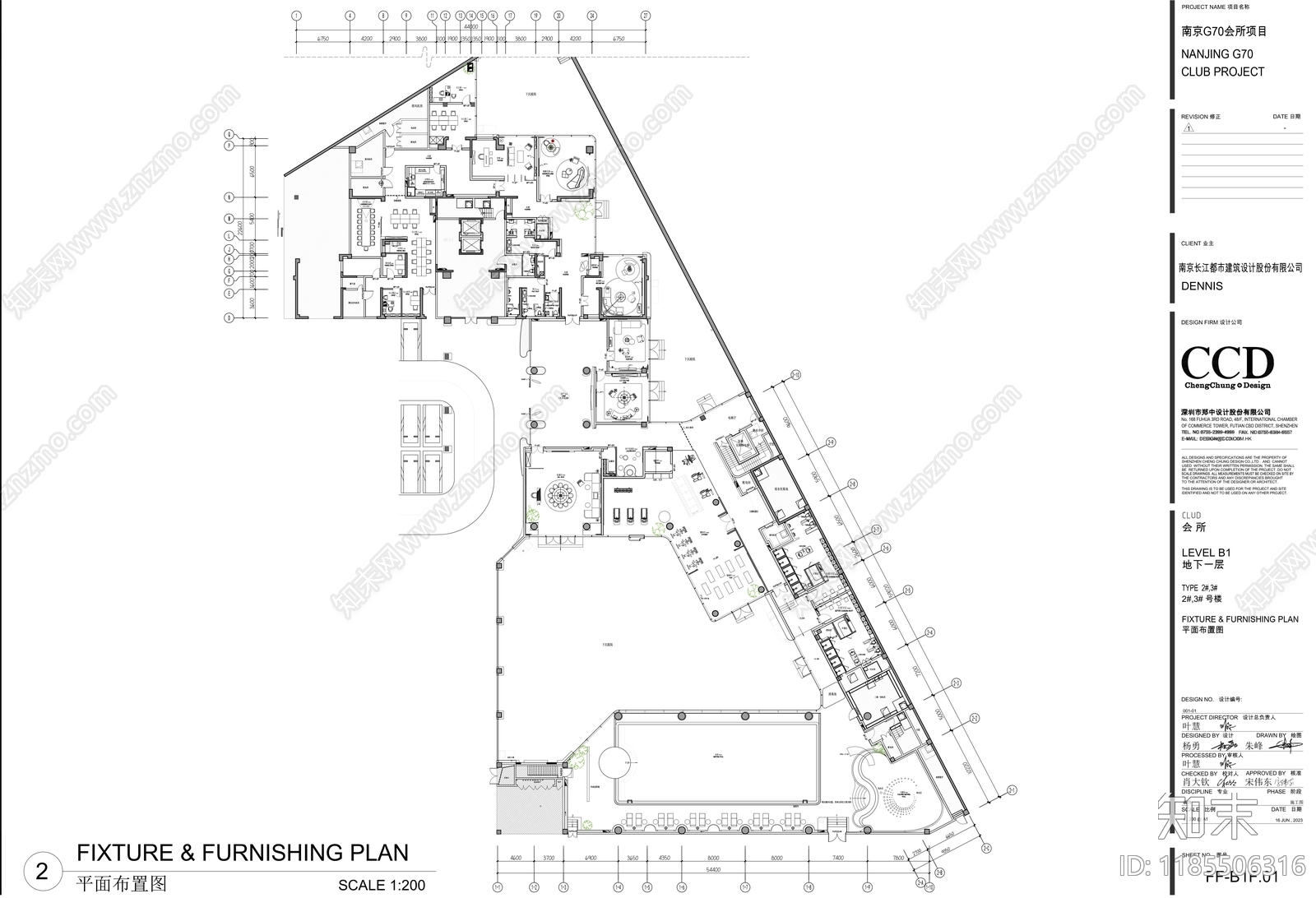 现代会所cad施工图下载【ID:1185506316】