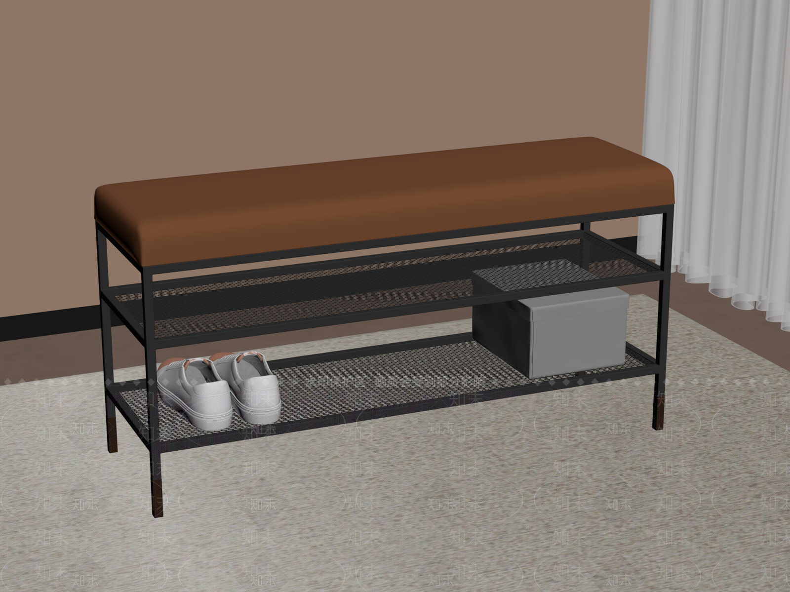 现代其他凳子SU模型下载【ID:1185508195】