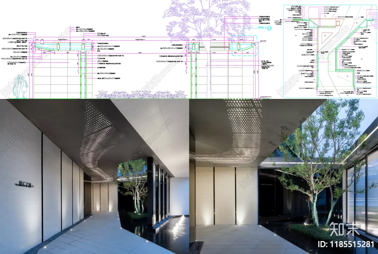 现代示范区景观施工图下载【ID:1185515281】