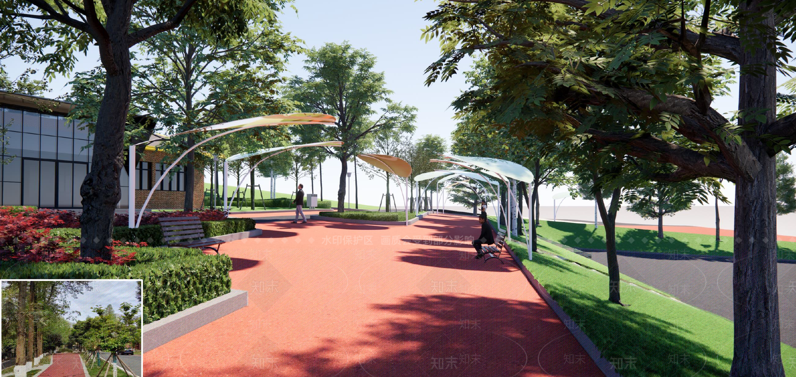 现代办公景观SU模型下载【ID:1185517733】
