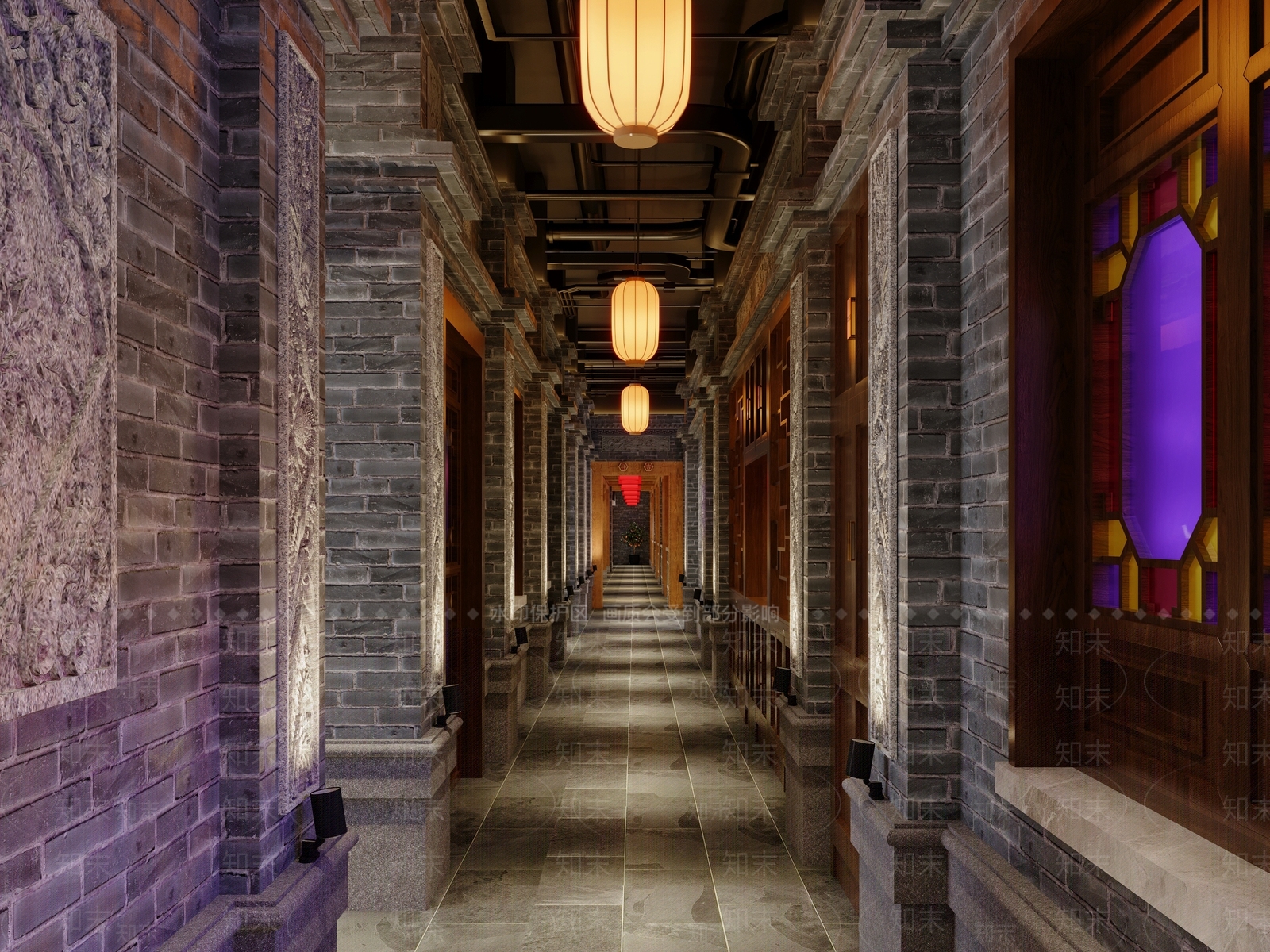 中式火锅店3D模型下载【ID:1185519069】