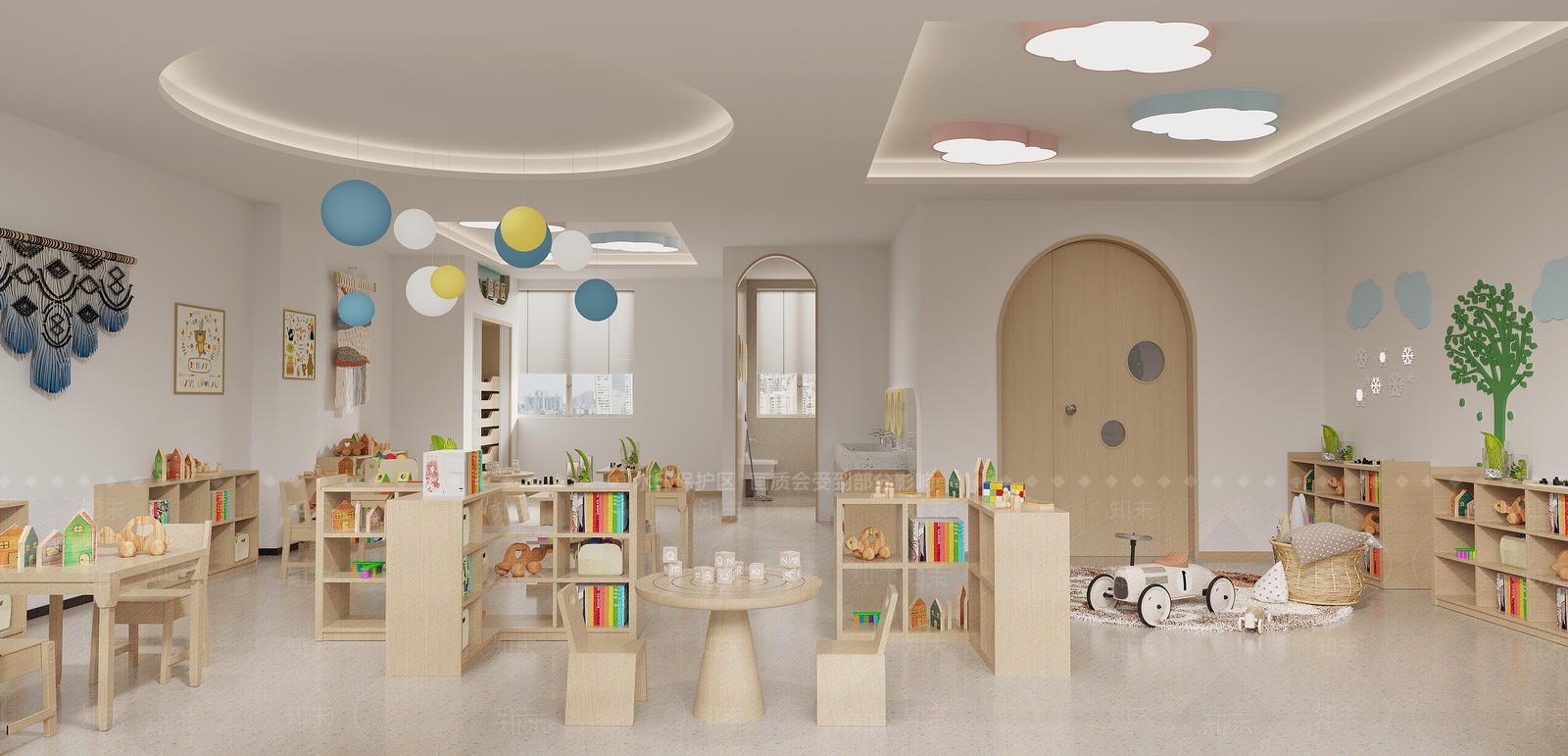 现代幼儿园3D模型下载【ID:1185522665】