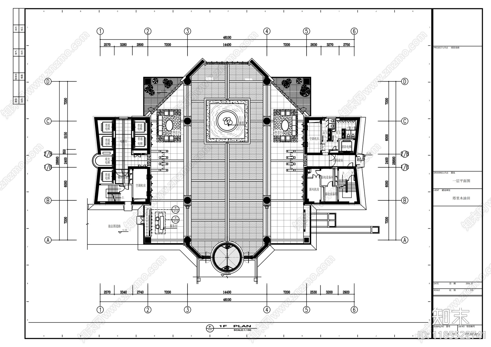 现代整体办公空间cad施工图下载【ID:1185522741】