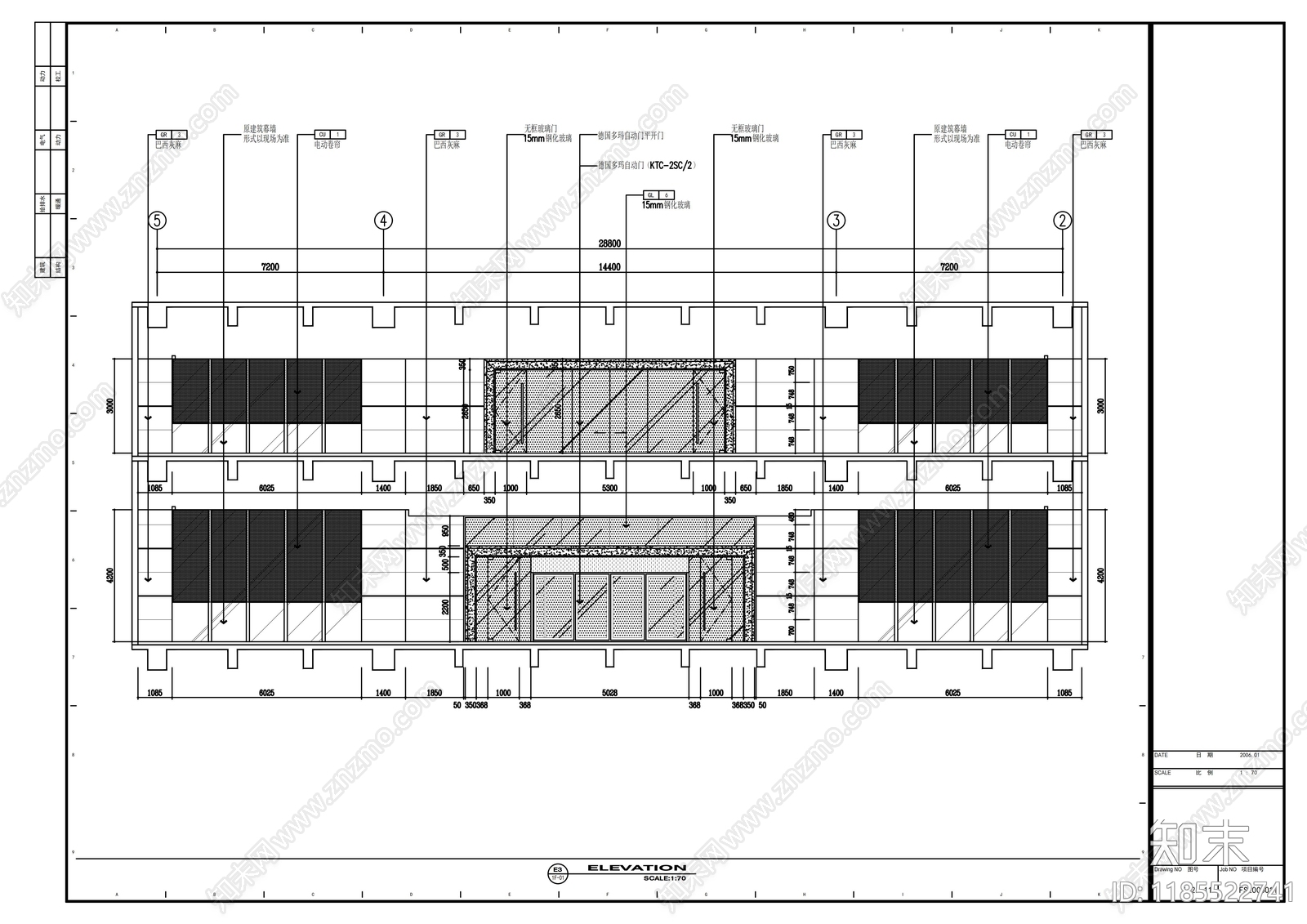 现代整体办公空间cad施工图下载【ID:1185522741】