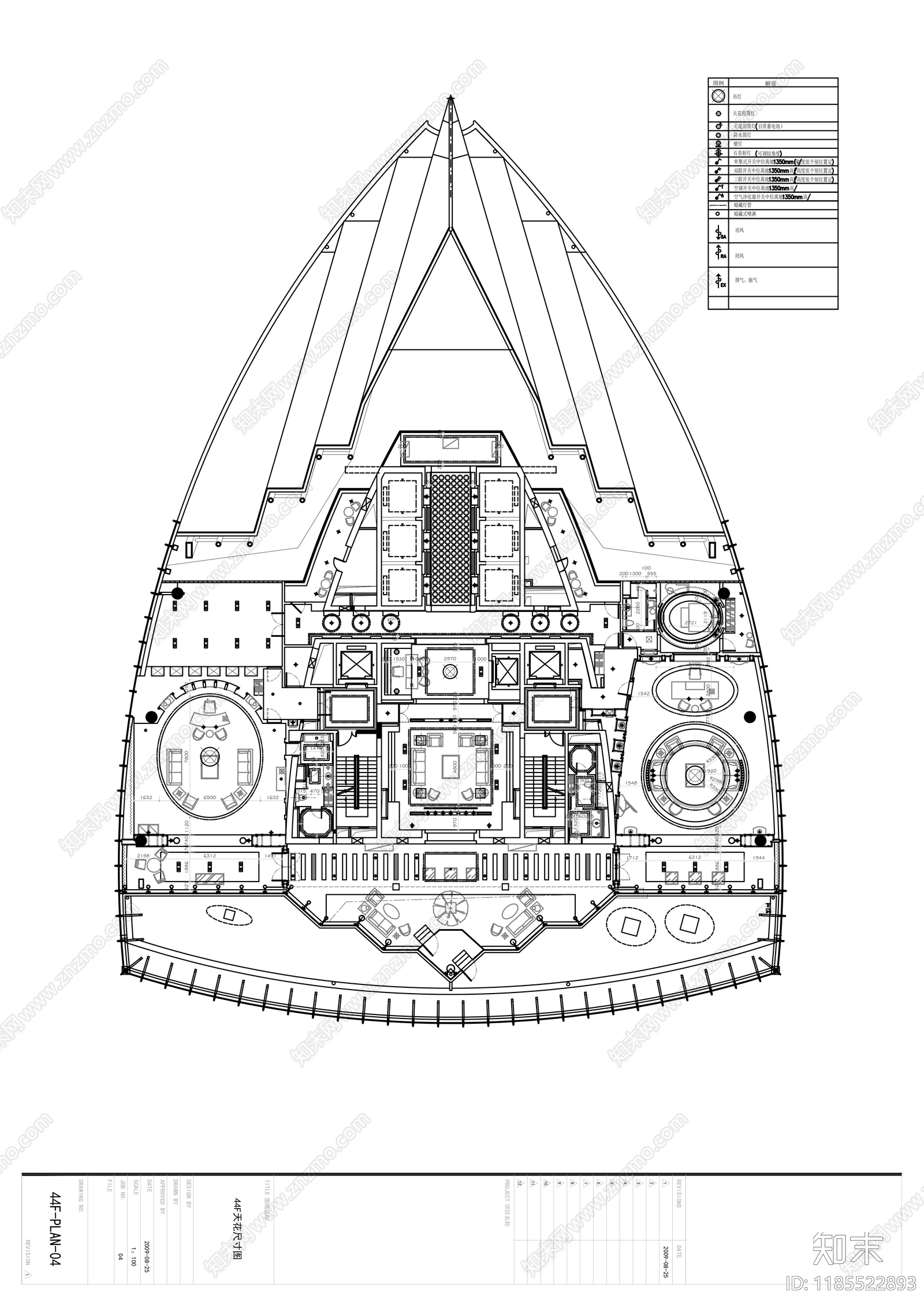 现代整体办公空间cad施工图下载【ID:1185522893】