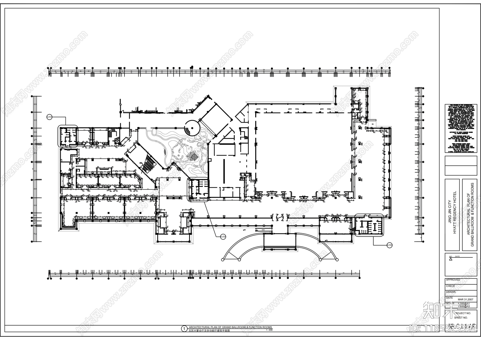 现代整体办公空间cad施工图下载【ID:1185525394】