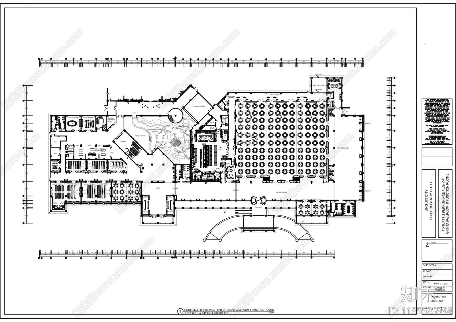 现代整体办公空间cad施工图下载【ID:1185525394】