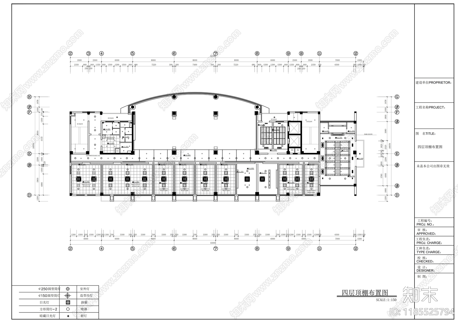 现代整体办公空间cad施工图下载【ID:1185525794】