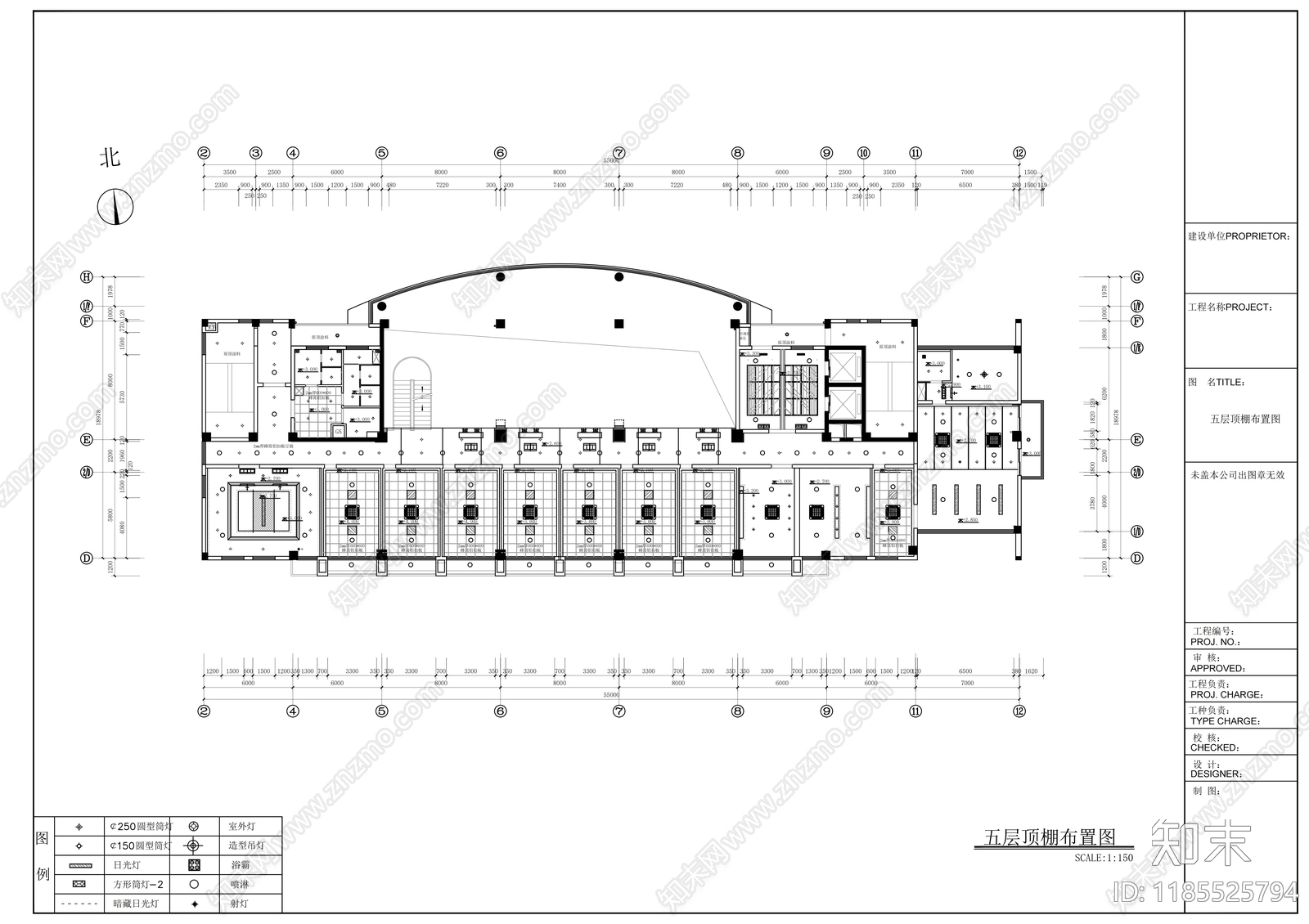 现代整体办公空间cad施工图下载【ID:1185525794】