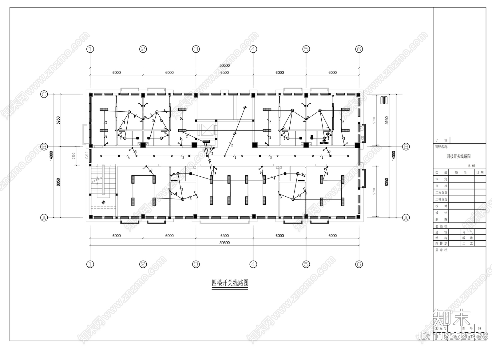 现代整体办公空间cad施工图下载【ID:1185526438】