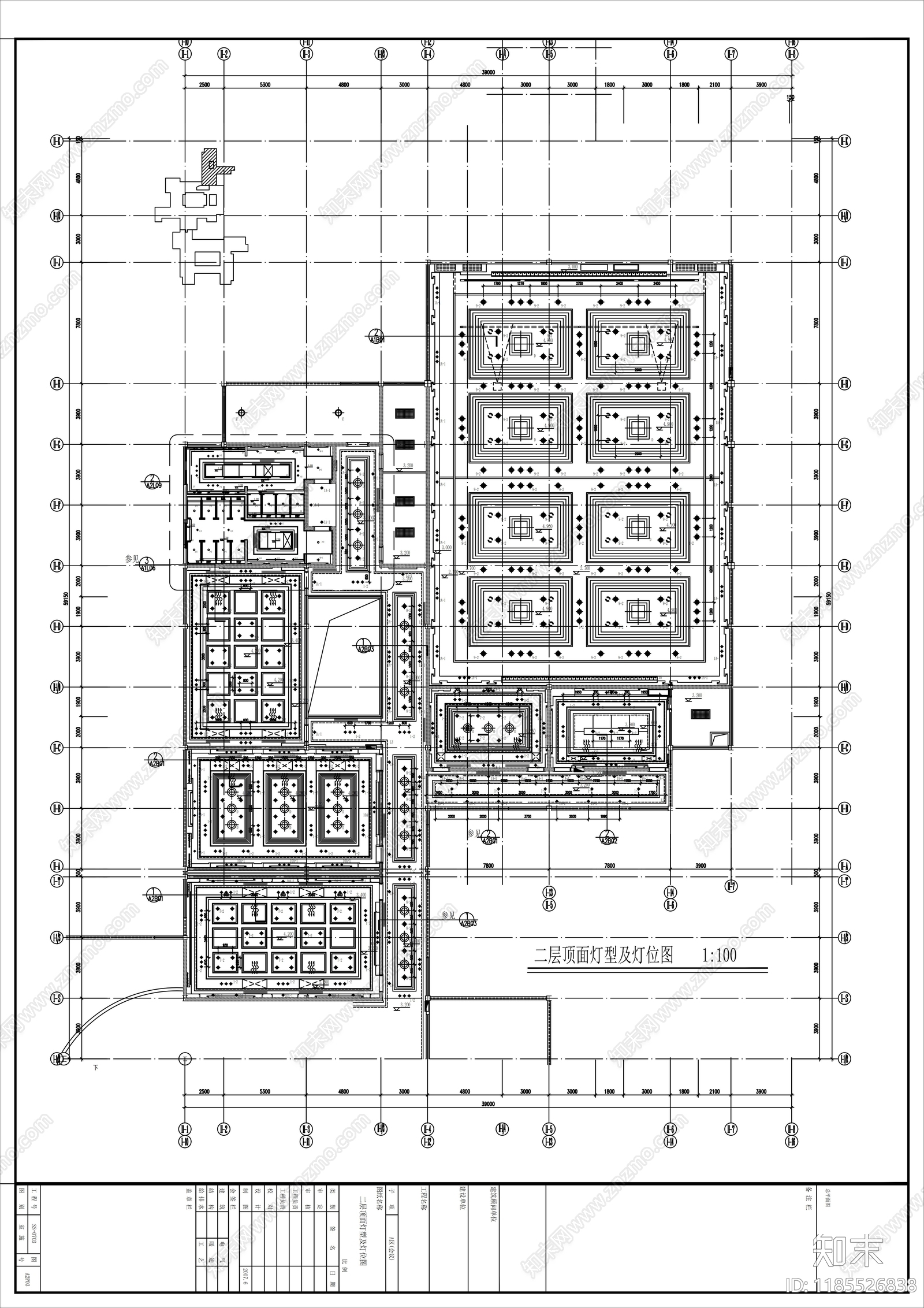 现代整体办公空间cad施工图下载【ID:1185526838】